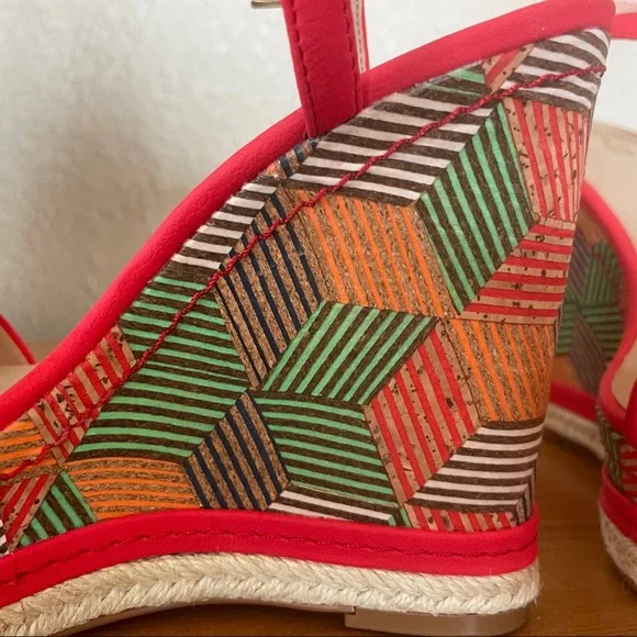 Mix No. 6 Red Wedges Size 7 - Picture 2 of 4